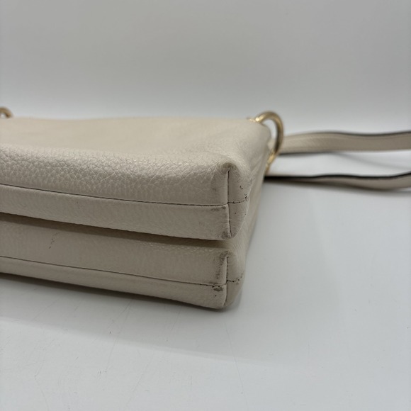 Coach Mia Crossbody Handbag White Pebbled Leather F76645 Zip Top Purse‎ Bag - Picture 5 of 15